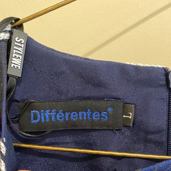 Metsui Blue Floral Dress - Picture 3 of 6